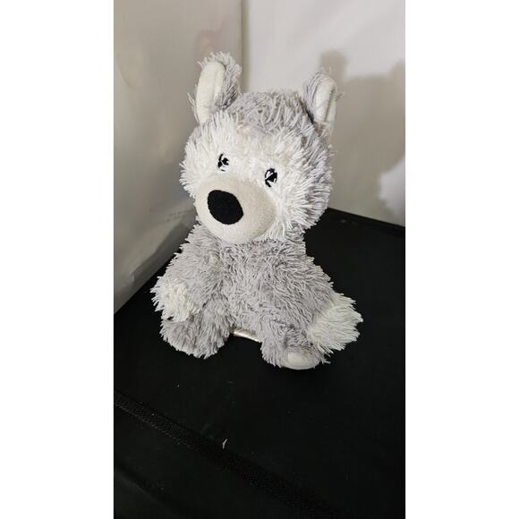 Warmies Cozy Plush Gray Husky Dog 11" Microwaveable Lavender Scented Weighted - Picture 1 of 6